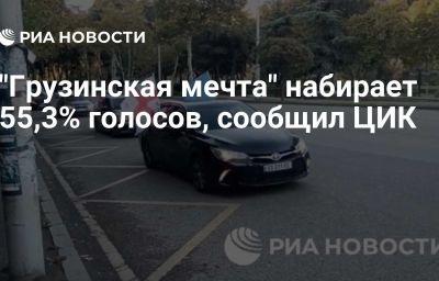 "Грузинская мечта" набирает 55,3% голосов, сообщил ЦИК