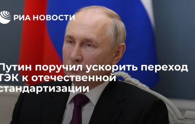 Путин поручил ускорить переход ТЭК к отечественной стандартизации