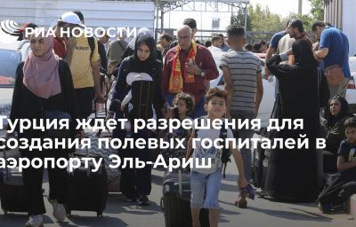 Турция ждет разрешения для создания полевых госпиталей в аэропорту Эль-Ариш