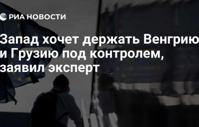 Запад хочет держать Венгрию и Грузию под контролем, заявил эксперт