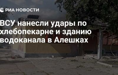 ВСУ нанесли удары по хлебопекарне и зданию водоканала в Алешках