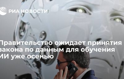 Правительство ожидает принятия закона по  данным для обучения ИИ уже осенью