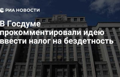 В Госдуме прокомментировали идею ввести налог на бездетность