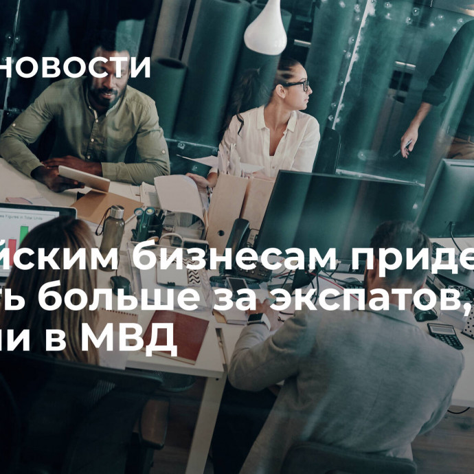 Российским бизнесам придется платить больше за экспатов, заявили в МВД