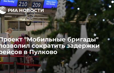 Проект "Мобильные бригады" позволил сократить задержки рейсов в Пулково