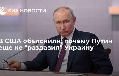 В США объяснили, почему Путин еще не "раздавил" Украину