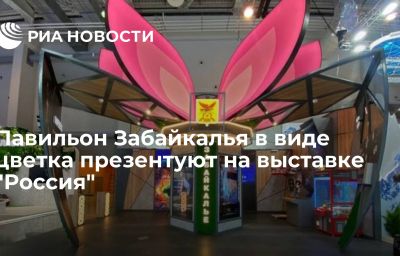 Павильон Забайкалья в виде цветка презентуют на выставке "Россия"