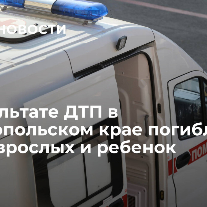 В результате ДТП в Ставропольском крае погибли трое взрослых и ребенок