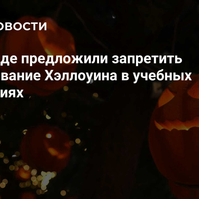 В Совфеде предложили запретить празднование Хэллоуина в учебных заведениях