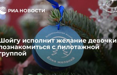 Шойгу исполнит желание девочки познакомиться с пилотажной группой