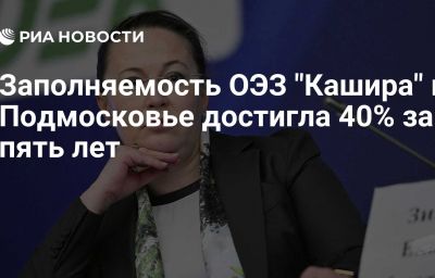 Заполняемость ОЭЗ "Кашира" в Подмосковье достигла 40% за пять лет