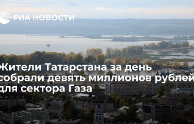 Жители Татарстана за день собрали девять миллионов рублей для сектора Газа