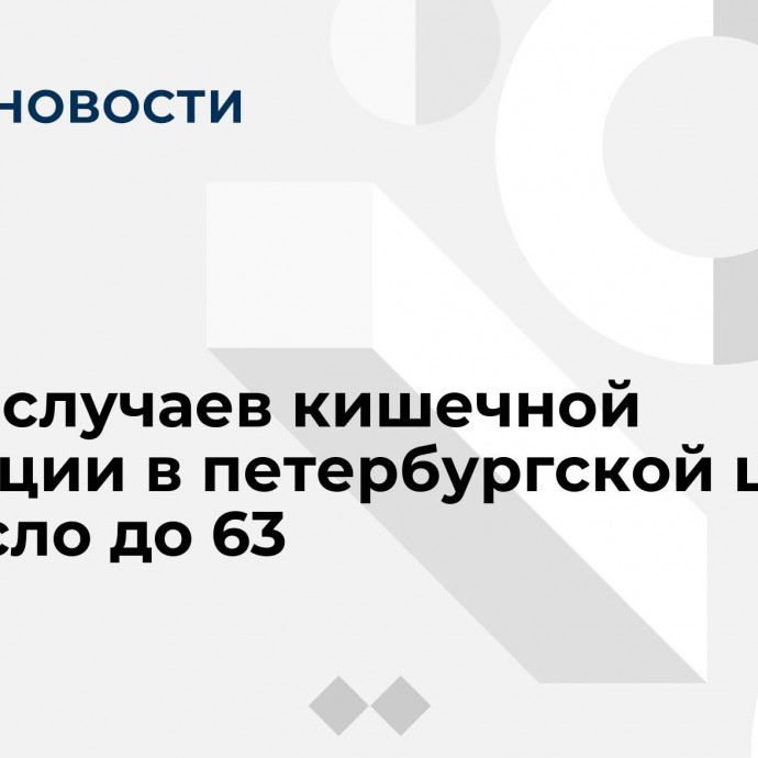 Число случаев кишечной инфекции в петербургской школе возросло до 63