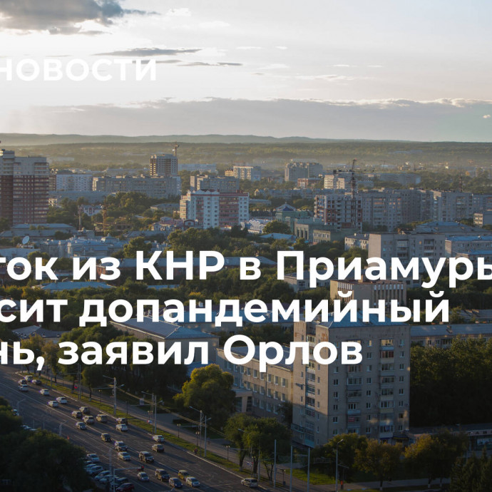 Турпоток из КНР в Приамурье превысит допандемийный уровень, заявил Орлов