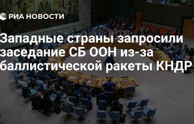 Западные страны запросили заседание СБ ООН из-за баллистической ракеты КНДР