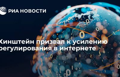 Хинштейн призвал к усилению регулирования в интернете