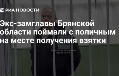 Экс-замглавы Брянской области поймали с поличным на месте получения взятки