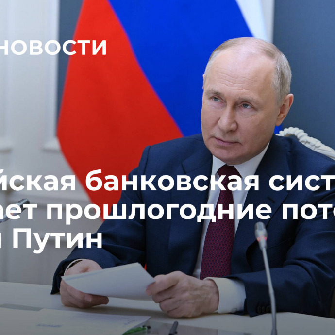 Российская банковская система отыграет прошлогодние потери, заявил Путин