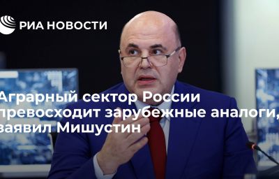 Аграрный сектор России превосходит зарубежные аналоги, заявил Мишустин