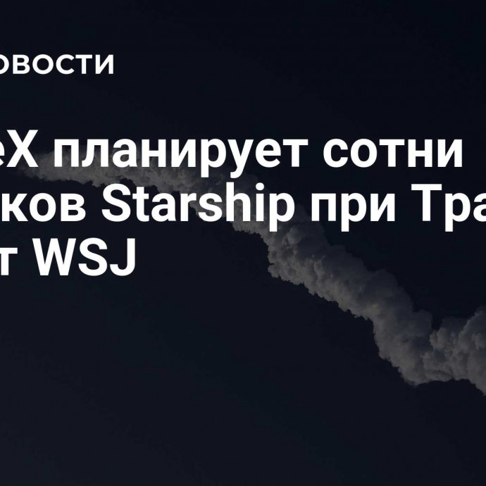 SpaceX планирует сотни запусков Starship при Трампе, пишет WSJ