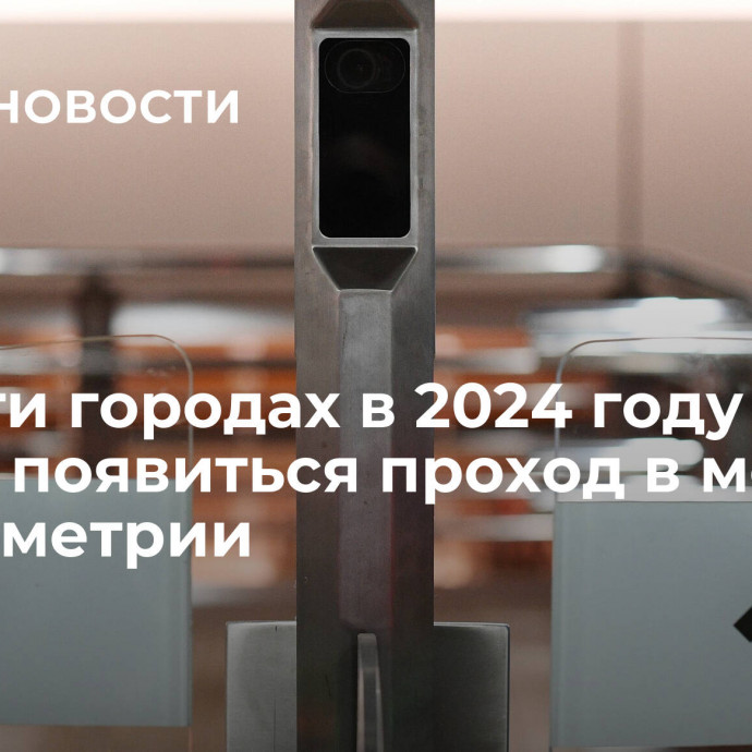 В шести городах в 2024 году может появиться проход в метро по биометрии