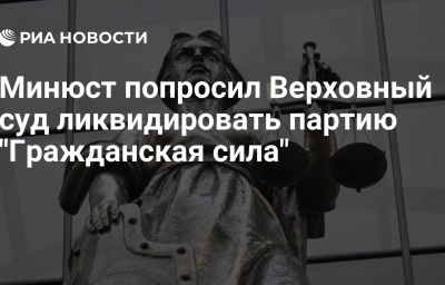 Минюст попросил Верховный суд ликвидировать партию "Гражданская сила"