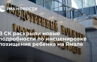 В СК раскрыли новые подробности по инсценировке похищения ребенка на Ямале