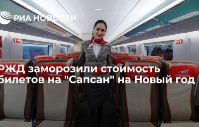 РЖД заморозили стоимость билетов на "Сапсан" на Новый год