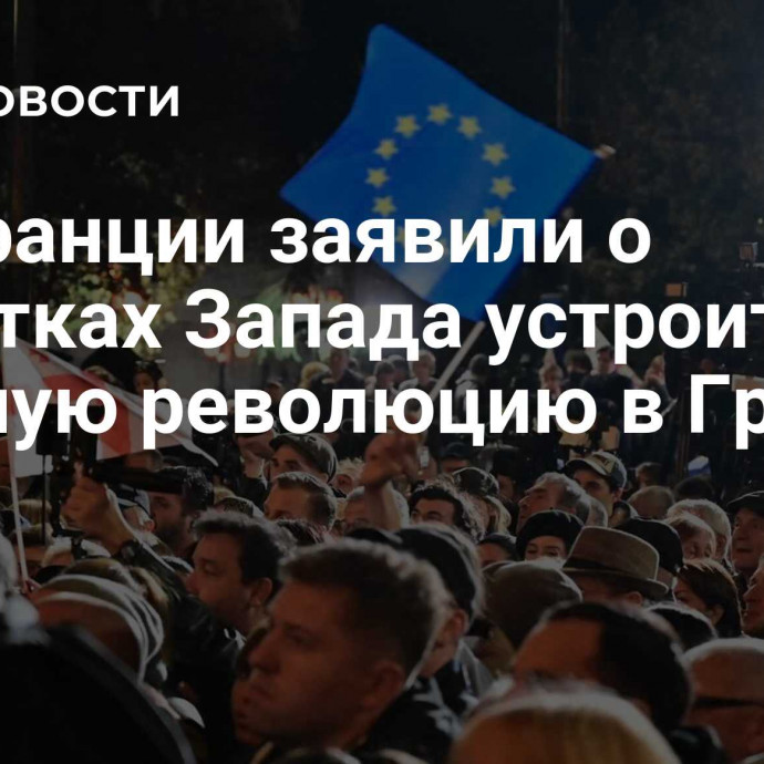 Во Франции заявили о попытках Запада устроить цветную революцию в Грузии