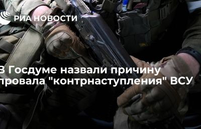 В Госдуме назвали причину провала "контрнаступления" ВСУ