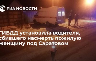 ГИБДД установила водителя, сбившего насмерть пожилую женщину под Саратовом