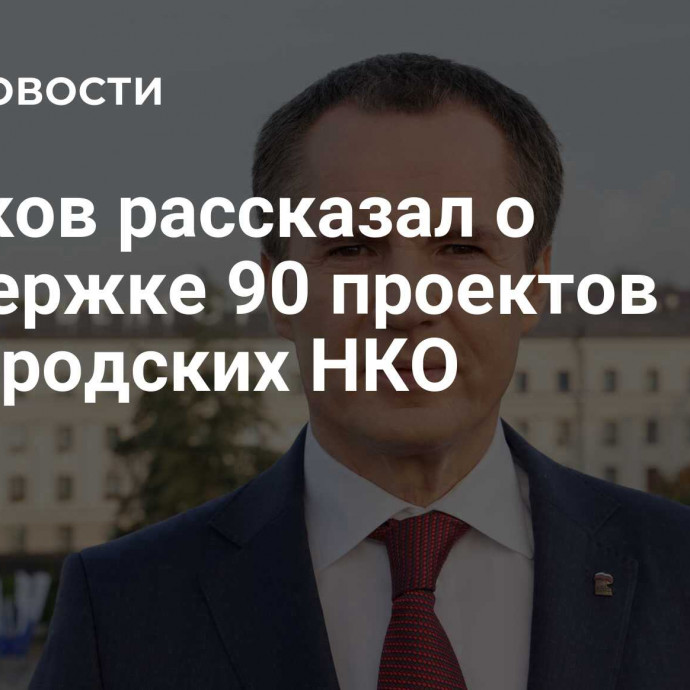 Гладков рассказал о поддержке 90 проектов белгородских НКО