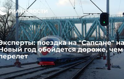 Эксперты: поездка на "Сапсане" на Новый год обойдется дороже, чем перелет