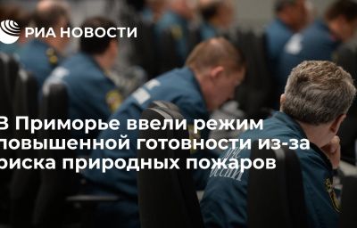 В Приморье ввели режим повышенной готовности из-за риска природных пожаров