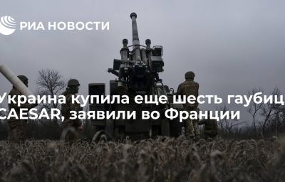 Украина купила еще шесть гаубиц CAESAR, заявили во Франции