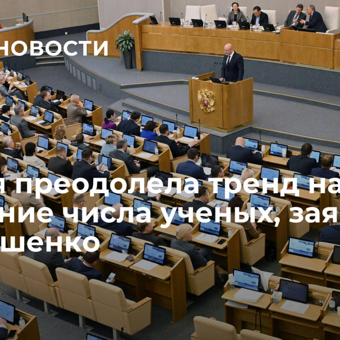 Россия преодолела тренд на снижение числа ученых, заявил Чернышенко