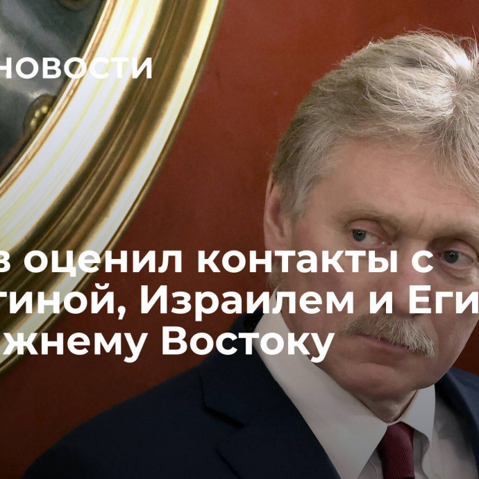 Песков оценил контакты с Палестиной, Израилем и Египтом по Ближнему Востоку