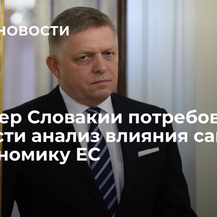 Премьер Словакии потребовал провести анализ влияния санкций на экономику ЕС