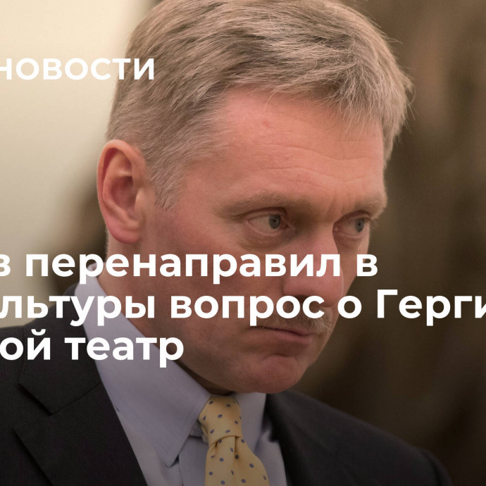 Песков перенаправил в Минкультуры вопрос о Гергиеве и Большой театр