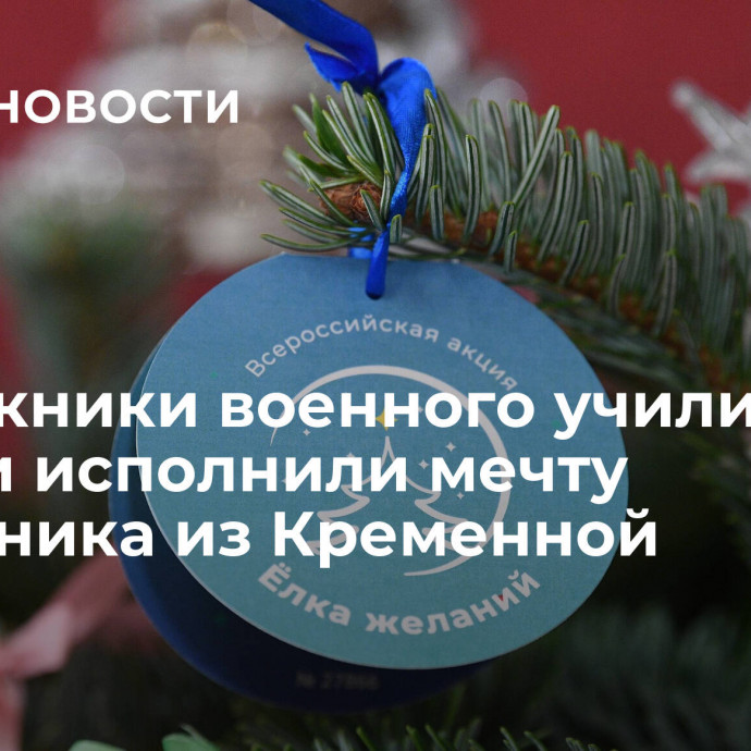 Выпускники военного училища в Рязани исполнили мечту школьника из Кременной