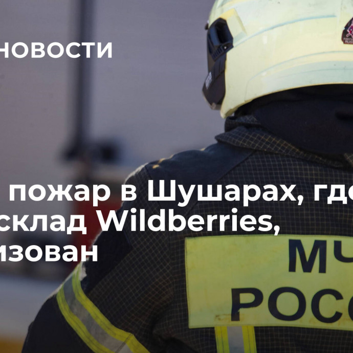 Новый пожар в Шушарах, где горел склад Wildberries, локализован