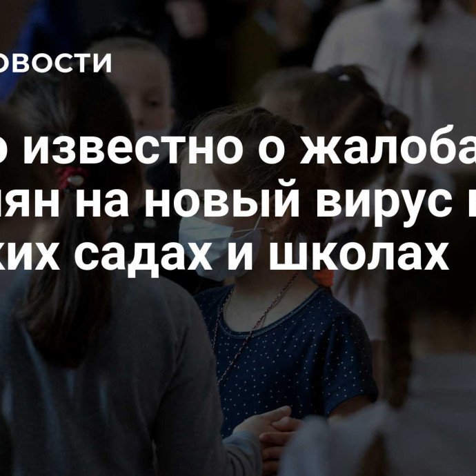 Стало известно о жалобах россиян на новый вирус в детских садах и школах