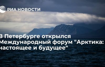 В Петербурге открылся Международный форум "Арктика: настоящее и будущее"