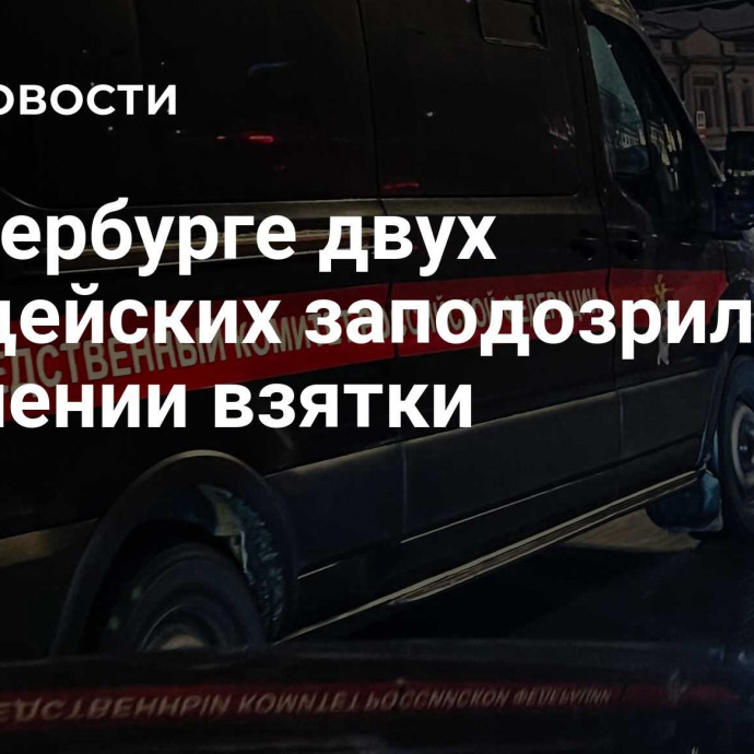 В Петербурге двух полицейских заподозрили в получении взятки