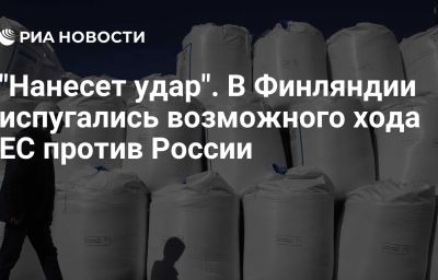 "Нанесет удар". В Финляндии испугались возможного хода ЕС против России