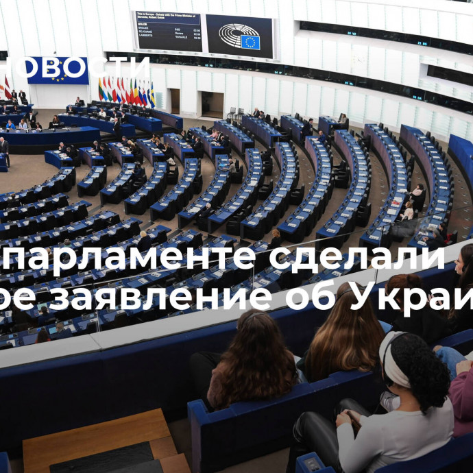 В Европарламенте сделали жесткое заявление об Украине