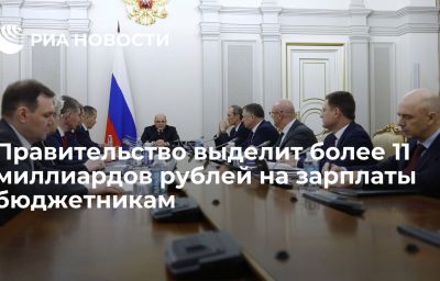 Правительство выделит более 11 миллиардов рублей на зарплаты бюджетникам