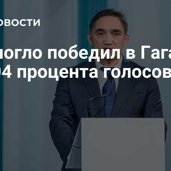 Стояногло победил в Гагаузии с 97,04 процента голосов