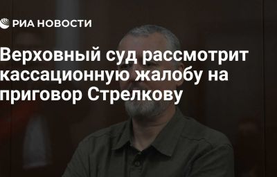 Верховный суд рассмотрит кассационную жалобу на приговор Стрелкову