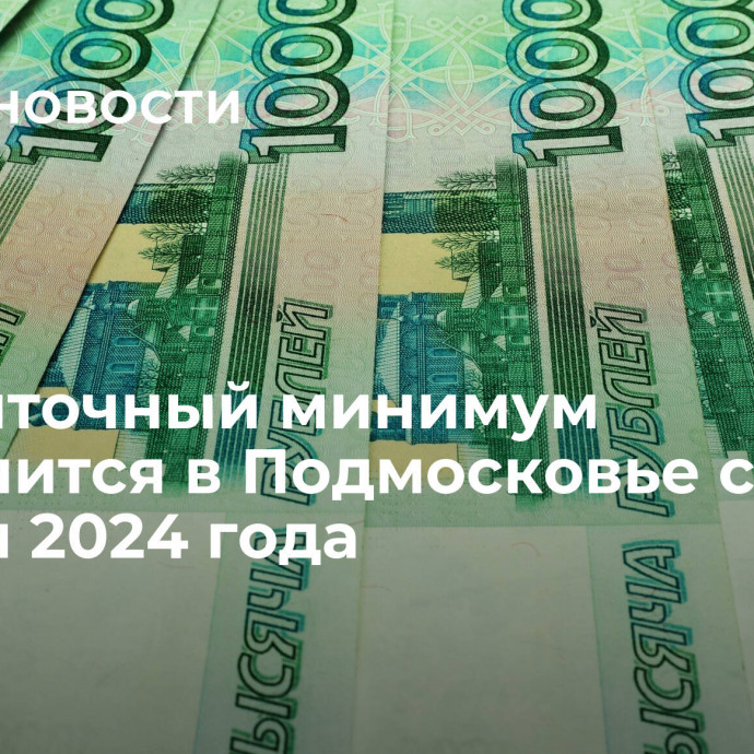 Прожиточный минимум увеличится в Подмосковье с 1 января 2024 года